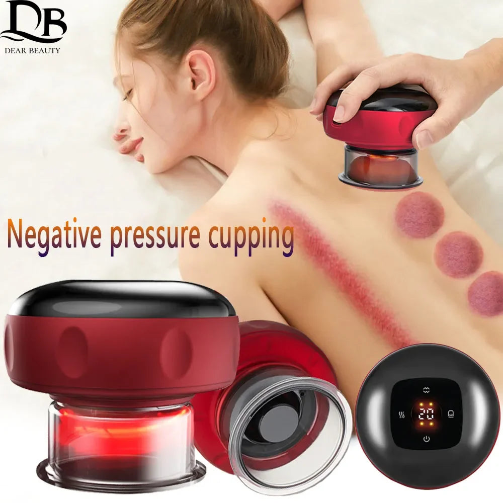 Revitalize Your Body with the Smart Electric Vacuum Cupping Device - Ultimate Fatigue Relief and Anti-Cellulite Massager!