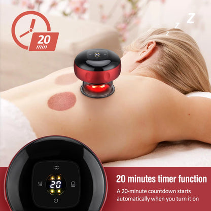 Revitalize Your Body with the Smart Electric Vacuum Cupping Device - Ultimate Fatigue Relief and Anti-Cellulite Massager!